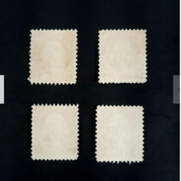 1732-1932 Bicentennial George Washington 2 Cents US Postage Stamps Set of 4 - Picture 3 of 3